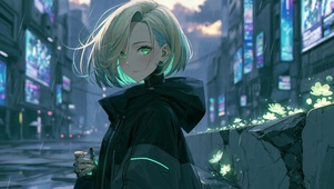 二次元靓丽女孩