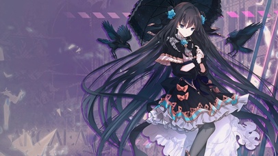 撑伞的暗黑少女