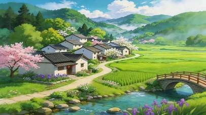 春日乡村风景