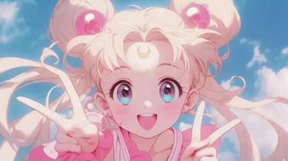 比耶的动漫美少女