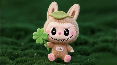 labubu幸运四叶草变装