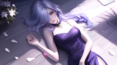 二次元甜美女孩申鹤