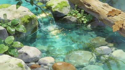 护眼溪流