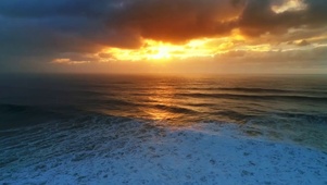 海上夕阳唯美
