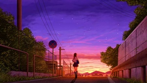 女孩的背影