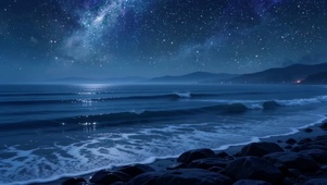 夜晚的大海