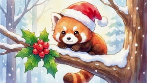 圣诞小熊猫