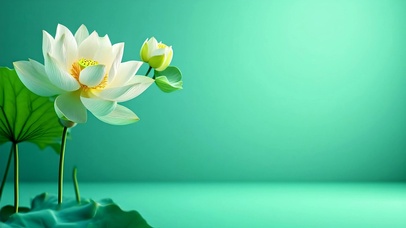 清新治愈荷花