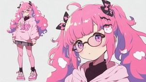 粉色少女