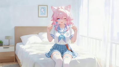 JK短裙女孩