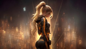 赛博朋克风美女