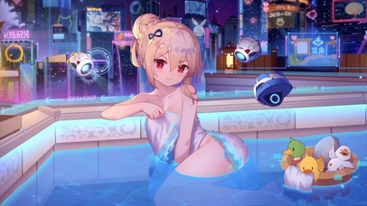温泉女孩