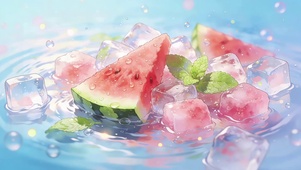 夏日清凉西瓜