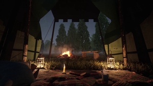 野外帐篷过夜