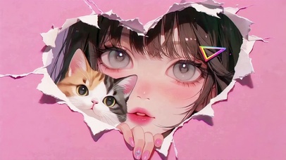 少女与猫