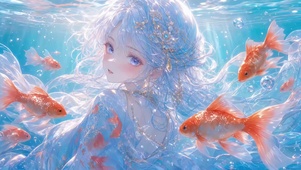 少女与金鱼
