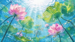 水下荷花
