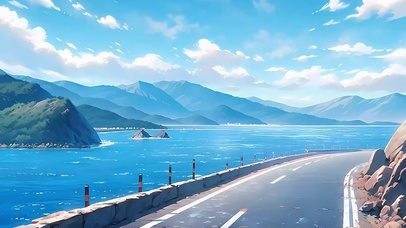 蓝天白云公路