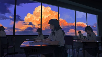 傍晚的教室