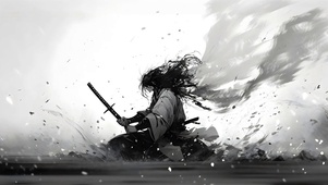 水墨武士