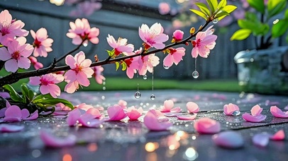 桃花小雨
