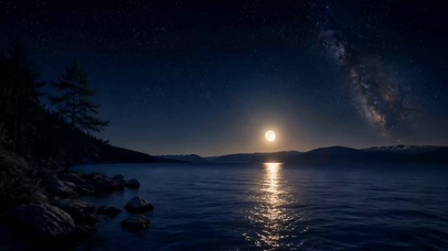 海边的夜晚