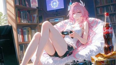 宅家游戏少女昔涟