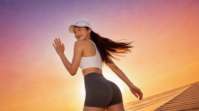 海边运动美少女