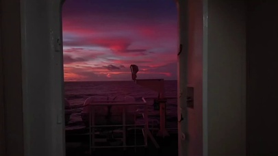 珊瑚海上的晚霞