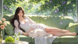 小清新治愈美女