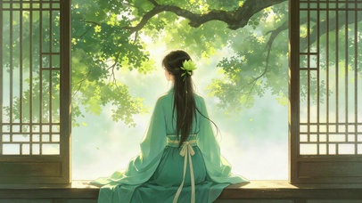 护眼古风美女壁纸