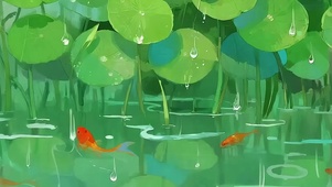 护眼小清新带鱼屏