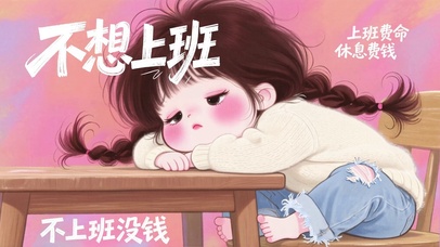 不上班没钱