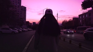 4K女孩特写逆光