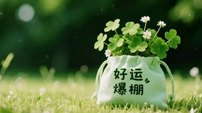 4K好运爆棚小清新护眼壁纸