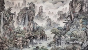 古风清新山水