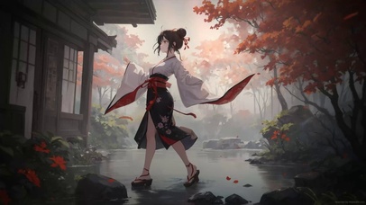 绝美和服美女