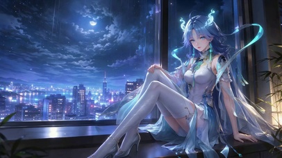 雨夜都市清宵