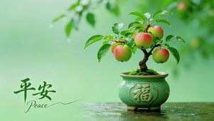 治愈苹果盆栽