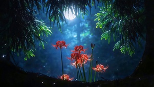 月夜生花 彼岸花