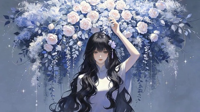 素白 花神