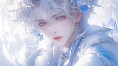雪羽蓝衫