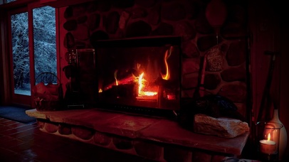 冬季温暖的房间