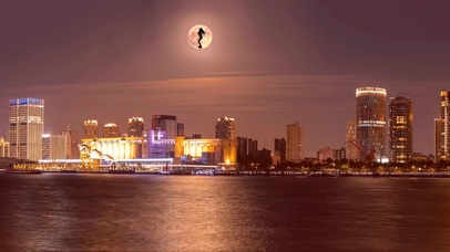 哇！月亮上的影子舞