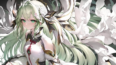 古风白衣旗袍少女