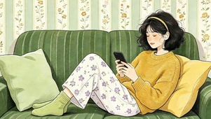 玩手机女孩