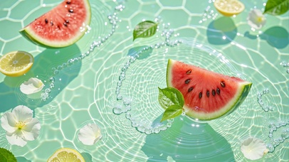 夏日西瓜清凉流水系列
