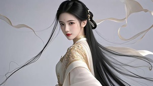 高清古风衣襟轻舞仙气美女