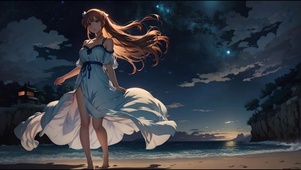 海边唯美少女