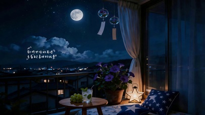 月夜露台 静心
